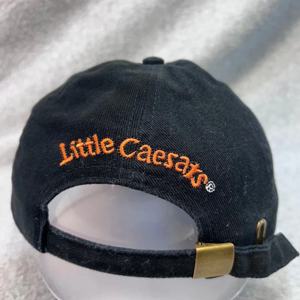 Little Caesars Pizza Logo Mens Black Little Caesars Baseball Cap Adjustable OSFM